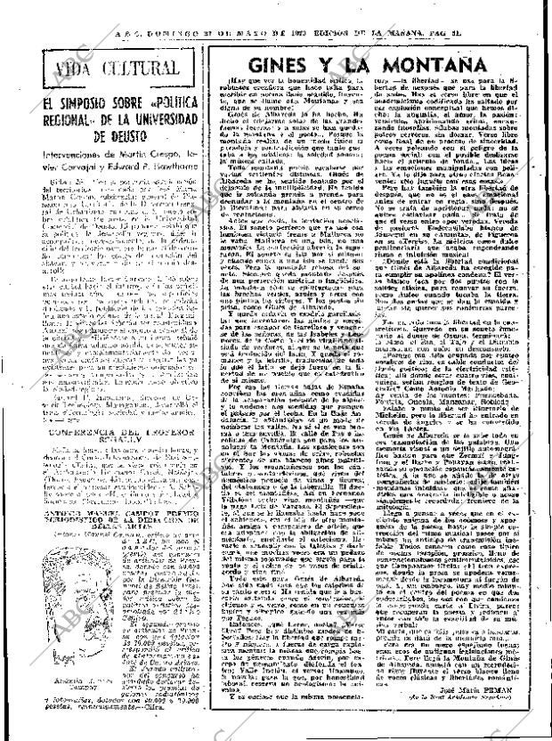 ABC MADRID 27-05-1973 página 51