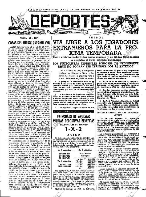 ABC MADRID 27-05-1973 página 69