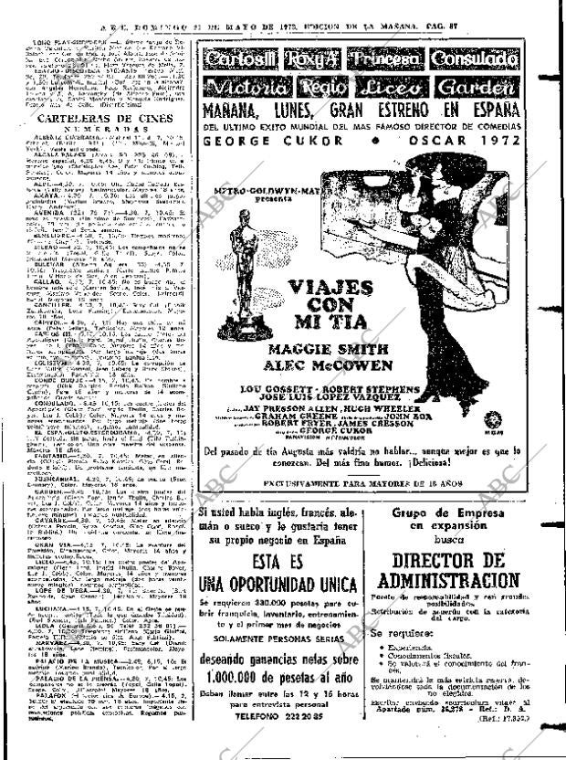 ABC MADRID 27-05-1973 página 87