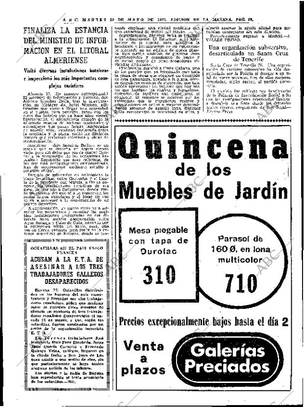 ABC MADRID 29-05-1973 página 49