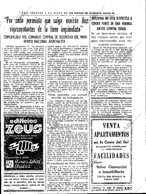 ABC SEVILLA 01-06-1973 página 35