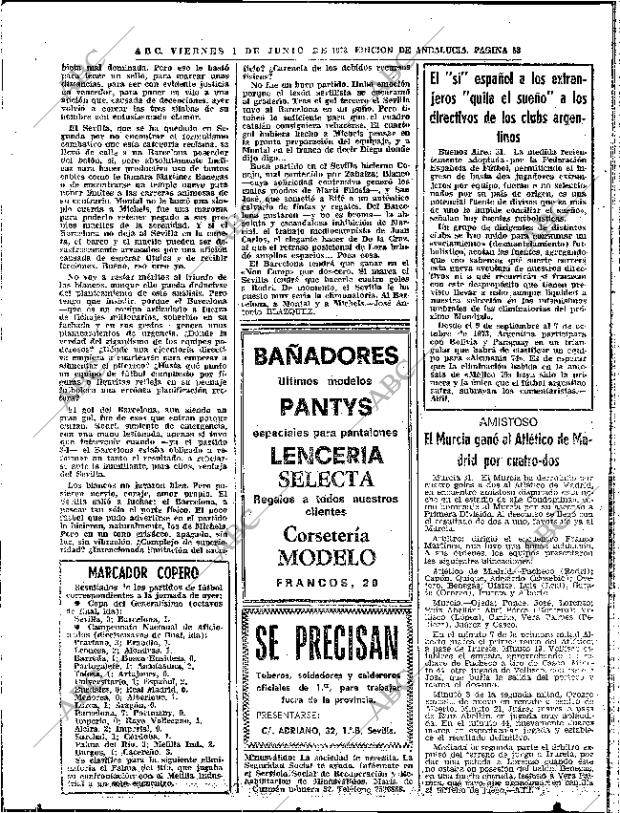 ABC SEVILLA 01-06-1973 página 58