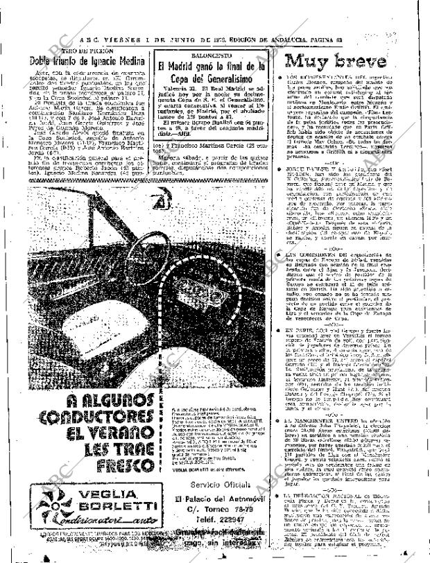 ABC SEVILLA 01-06-1973 página 63