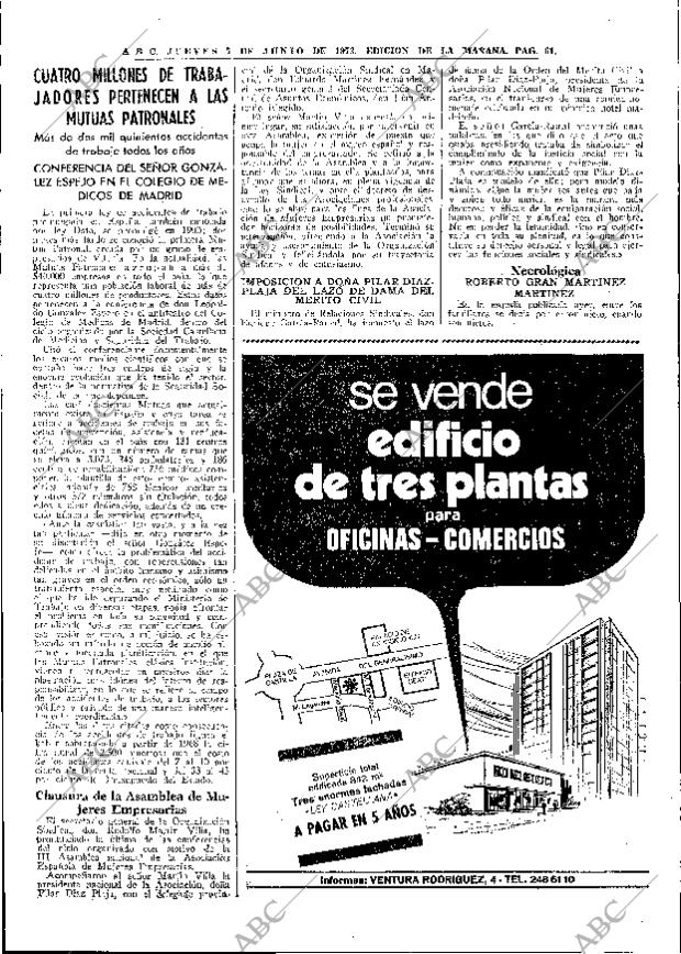 ABC MADRID 07-06-1973 página 61