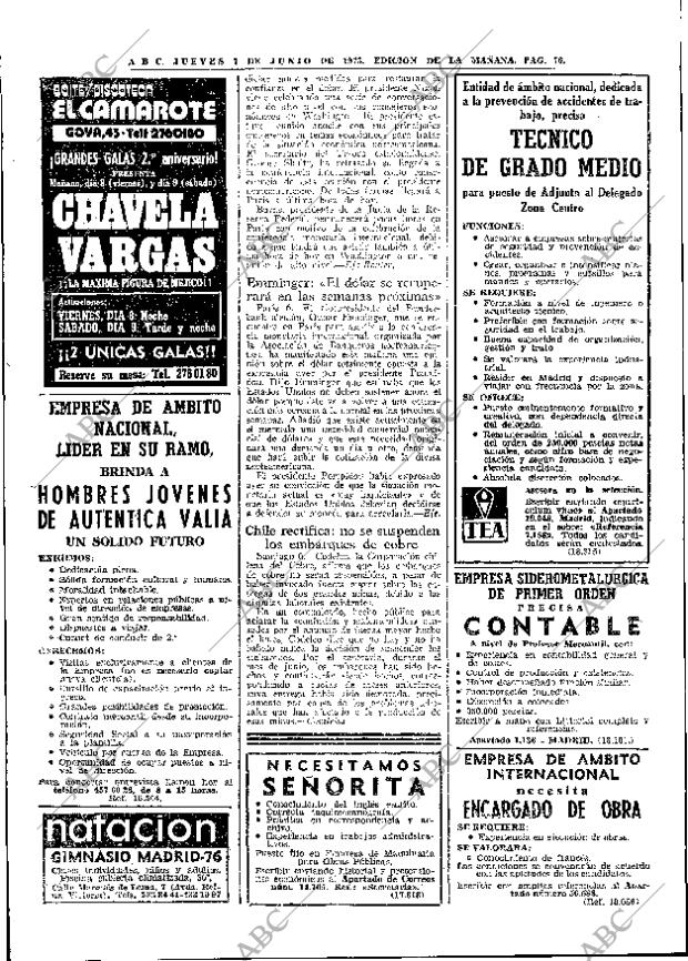 ABC MADRID 07-06-1973 página 76