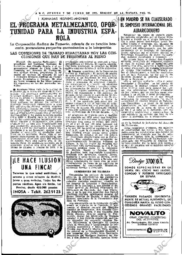 ABC MADRID 07-06-1973 página 77