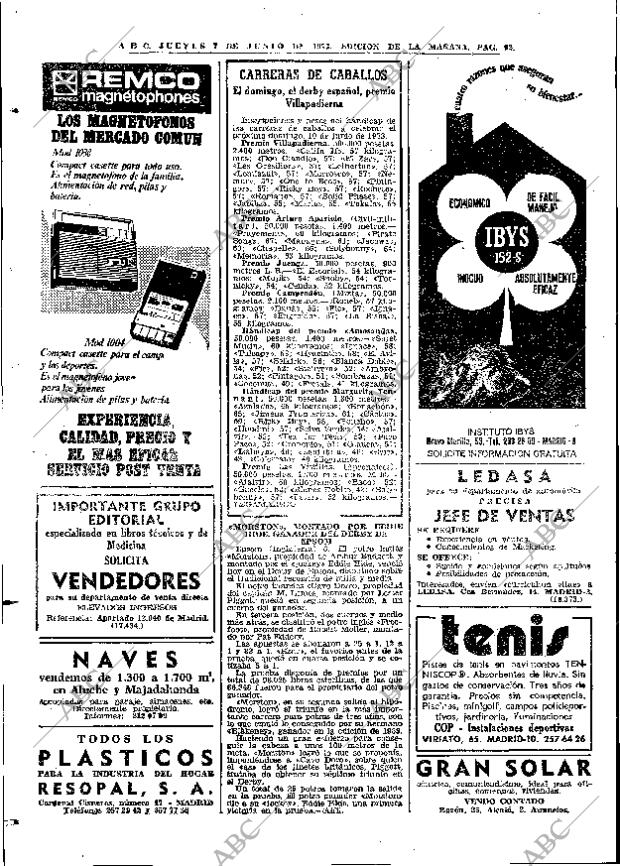 ABC MADRID 07-06-1973 página 92