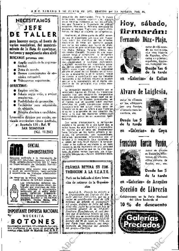 ABC MADRID 09-06-1973 página 44