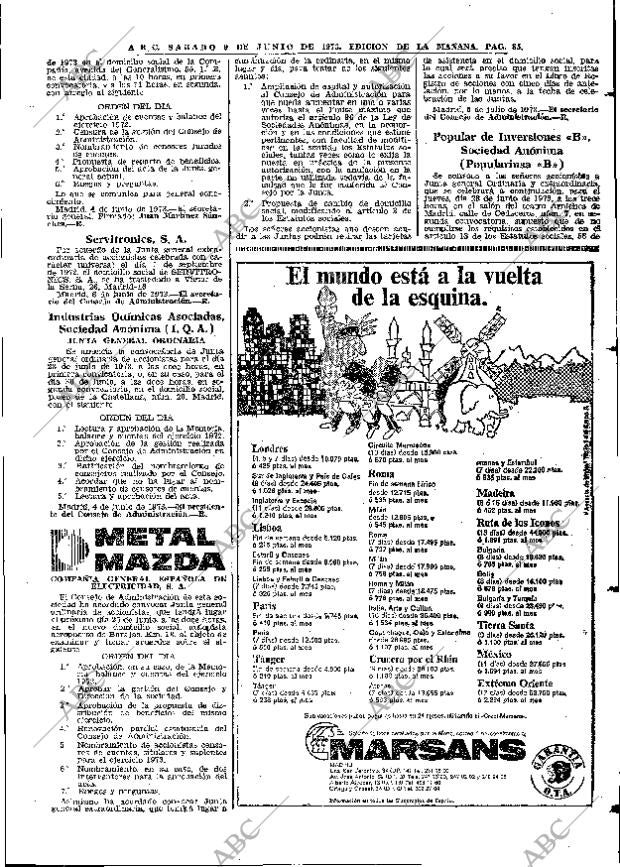 ABC MADRID 09-06-1973 página 85