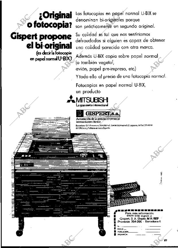 BLANCO Y NEGRO MADRID 09-06-1973 página 87