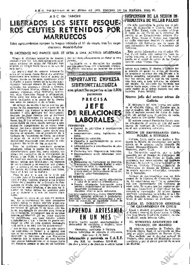 ABC MADRID 10-06-1973 página 21