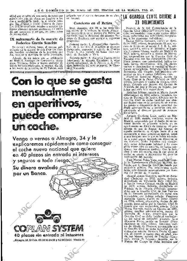 ABC MADRID 10-06-1973 página 47