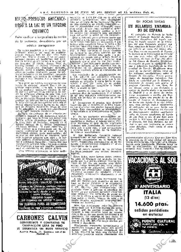 ABC MADRID 10-06-1973 página 61
