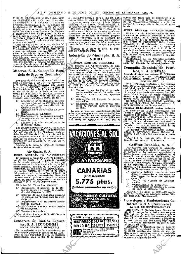 ABC MADRID 10-06-1973 página 71