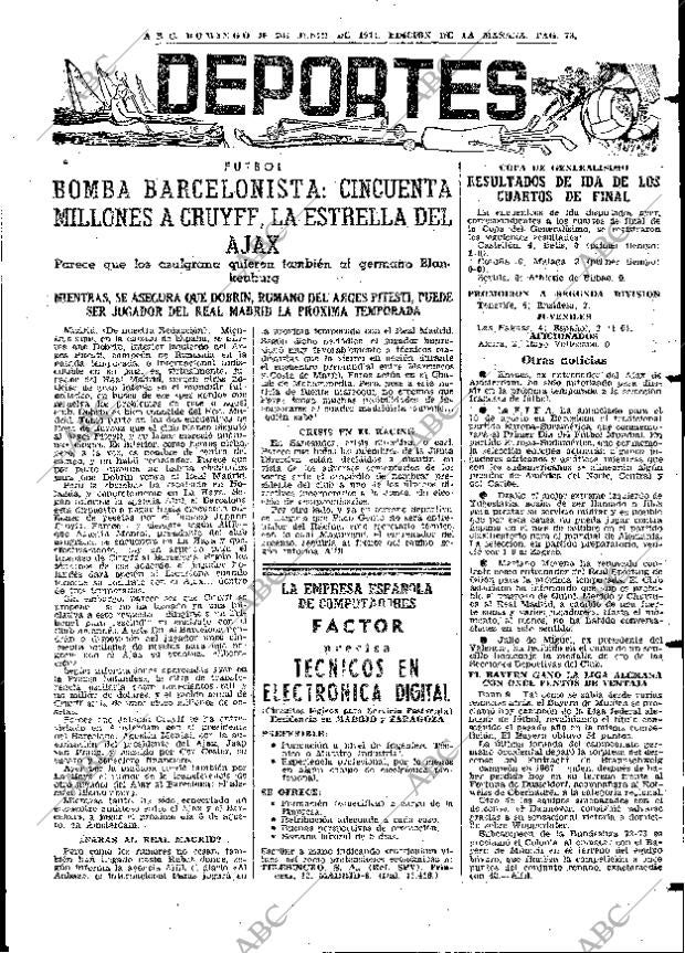 ABC MADRID 10-06-1973 página 73