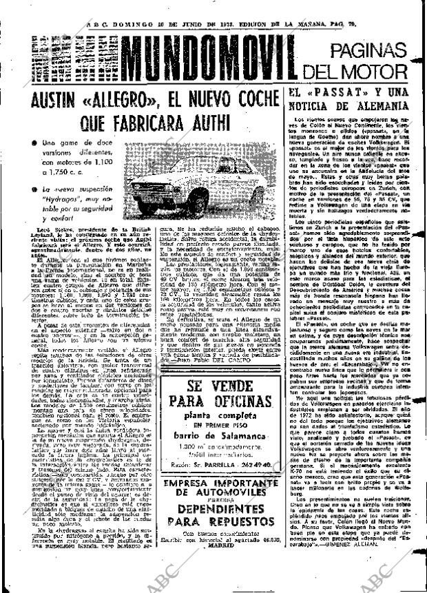 ABC MADRID 10-06-1973 página 79