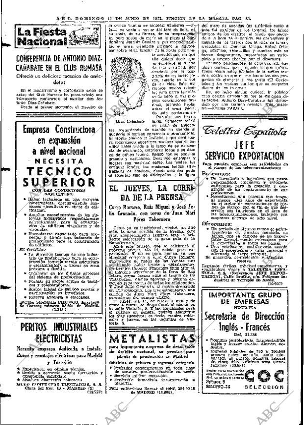 ABC MADRID 10-06-1973 página 82