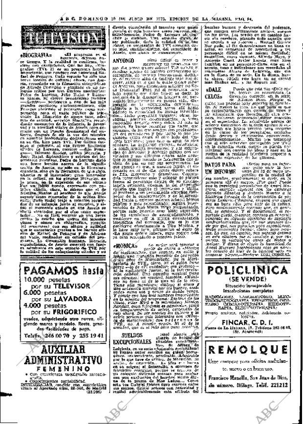 ABC MADRID 10-06-1973 página 84
