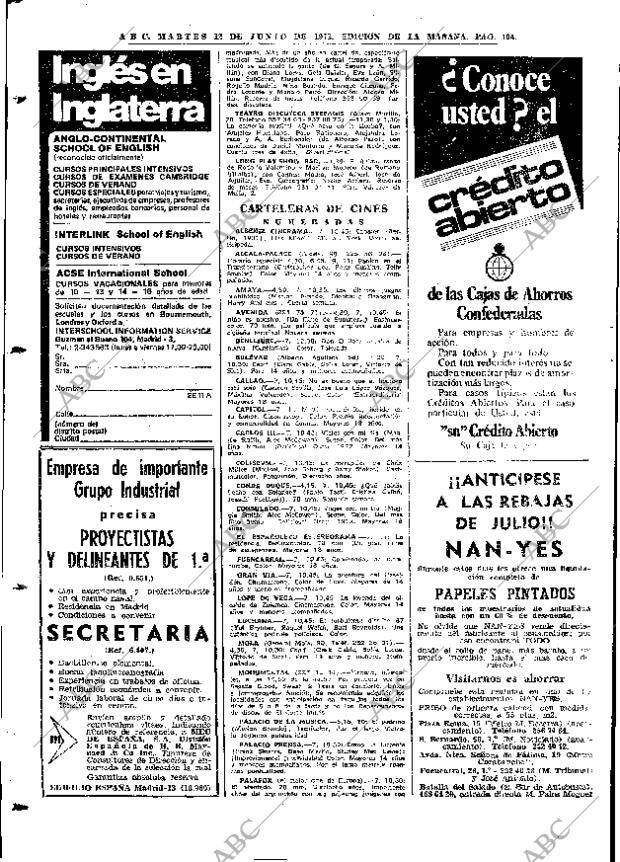 ABC MADRID 12-06-1973 página 104
