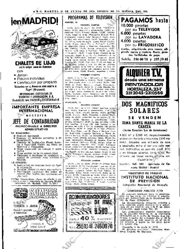 ABC MADRID 12-06-1973 página 109