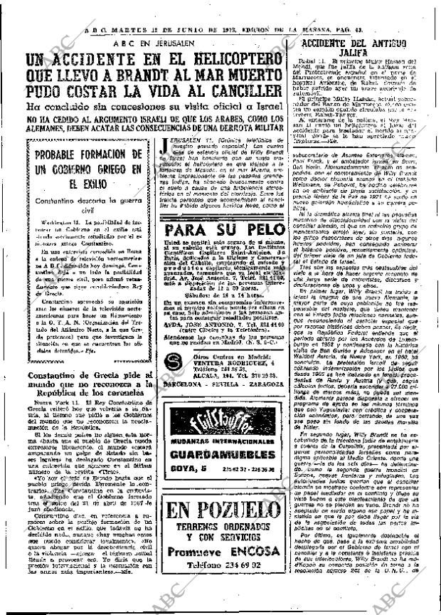 ABC MADRID 12-06-1973 página 43