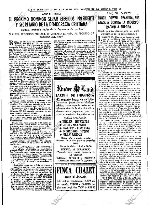 ABC MADRID 12-06-1973 página 45