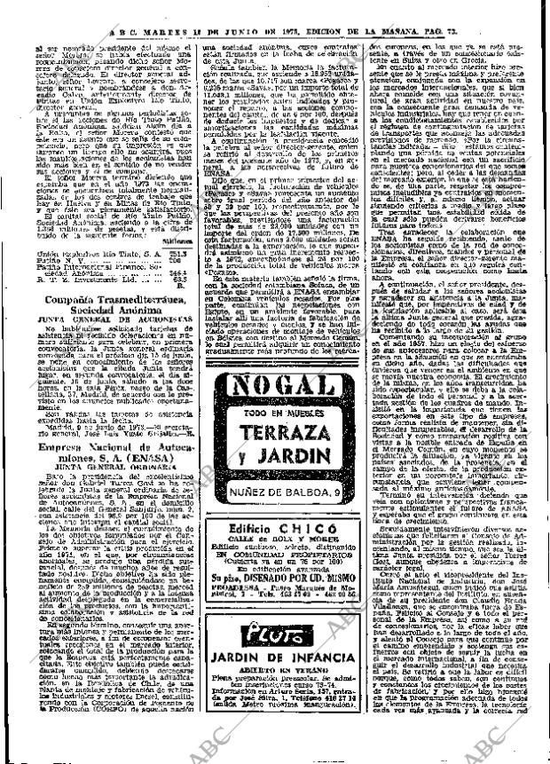 ABC MADRID 12-06-1973 página 73