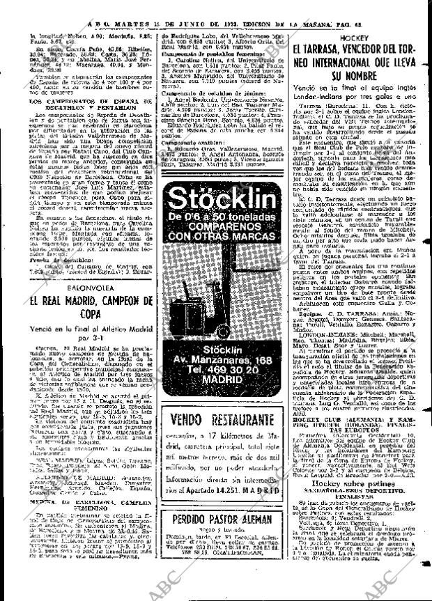 ABC MADRID 12-06-1973 página 85