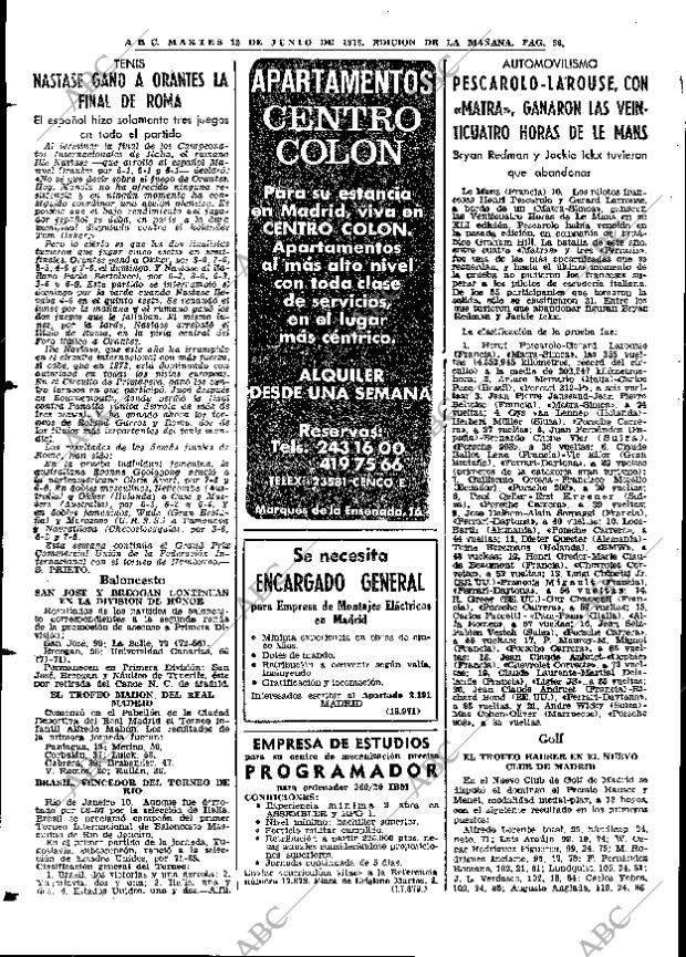ABC MADRID 12-06-1973 página 86