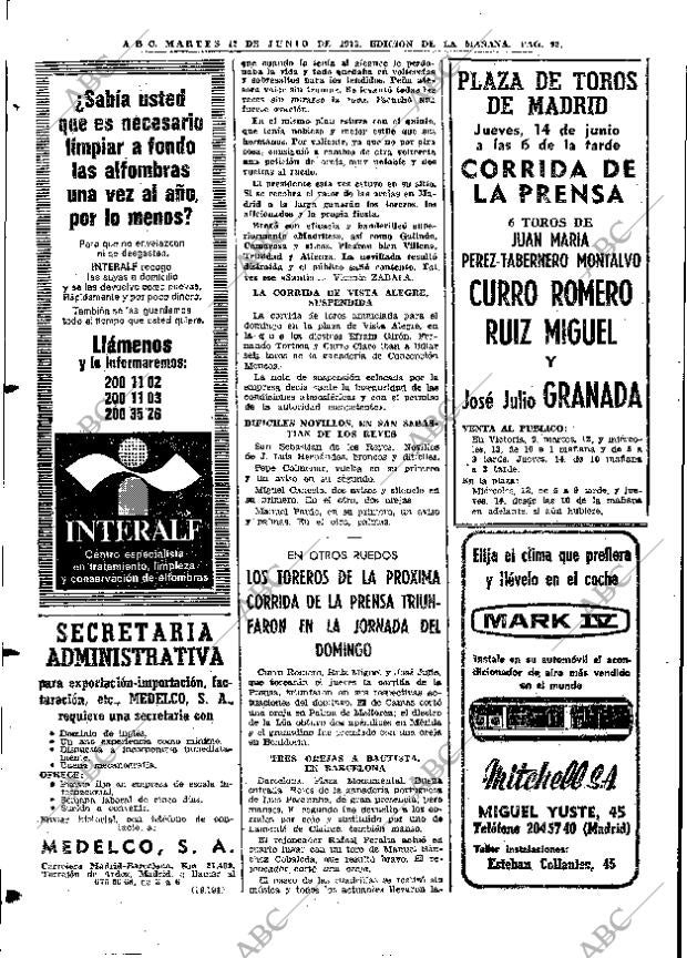 ABC MADRID 12-06-1973 página 92