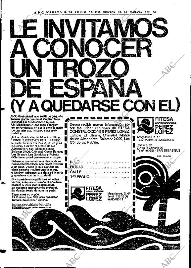 ABC MADRID 12-06-1973 página 94