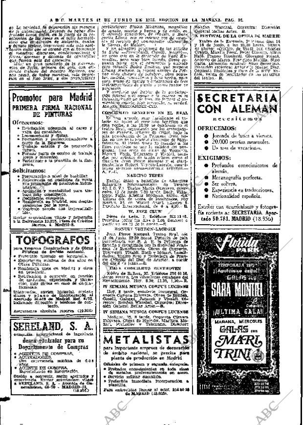 ABC MADRID 12-06-1973 página 96