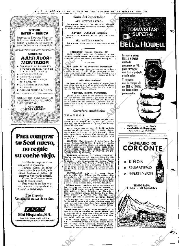 ABC MADRID 13-06-1973 página 101