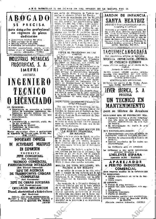 ABC MADRID 13-06-1973 página 38