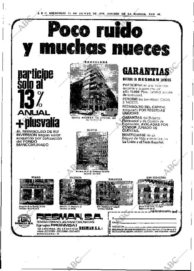 ABC MADRID 13-06-1973 página 40