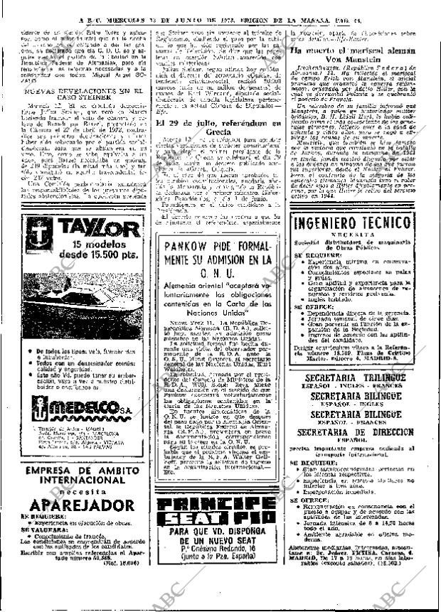ABC MADRID 13-06-1973 página 44