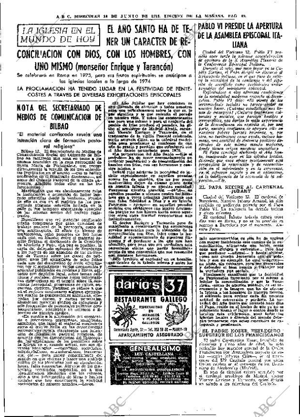 ABC MADRID 13-06-1973 página 49