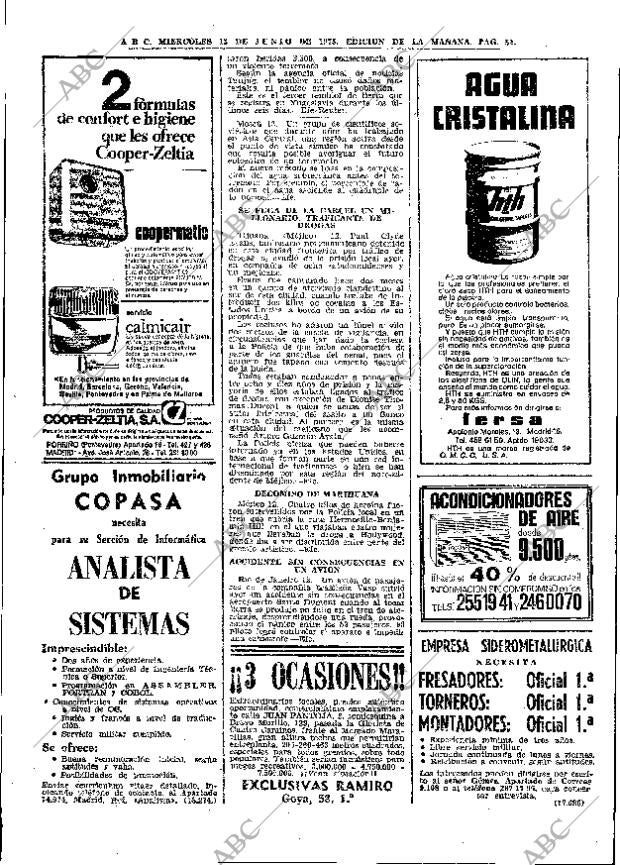 ABC MADRID 13-06-1973 página 52