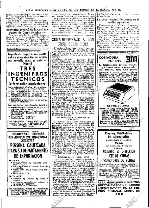 ABC MADRID 13-06-1973 página 64