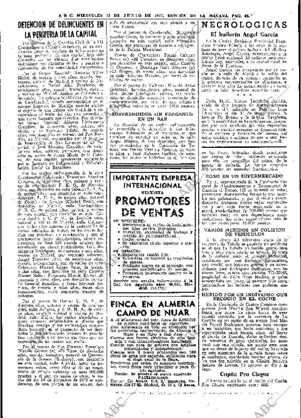 ABC MADRID 13-06-1973 página 65
