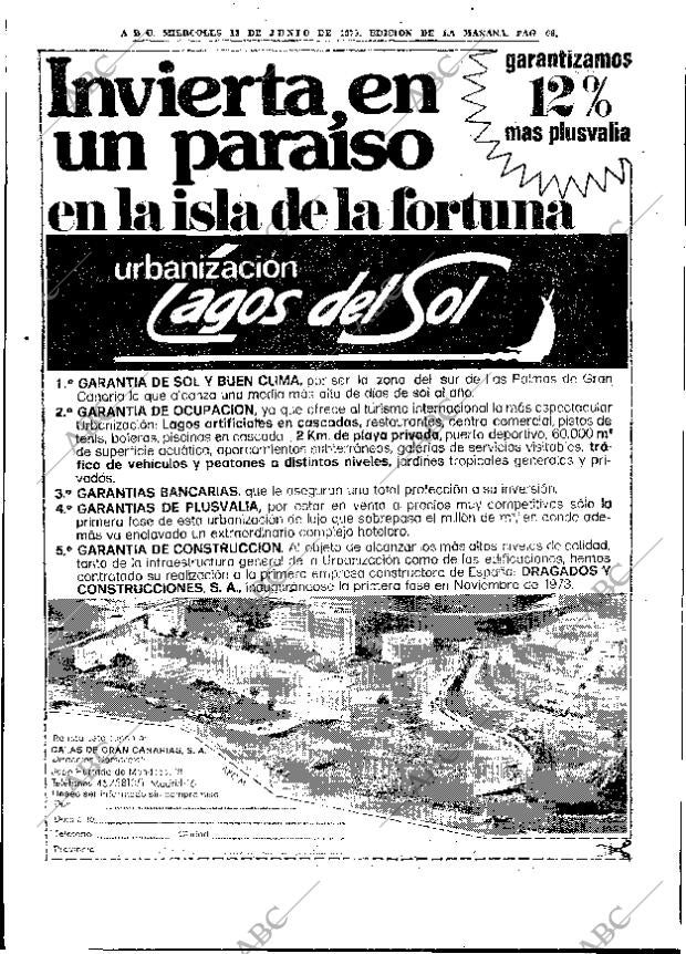 ABC MADRID 13-06-1973 página 68