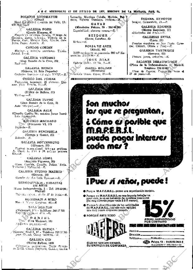 ABC MADRID 13-06-1973 página 71