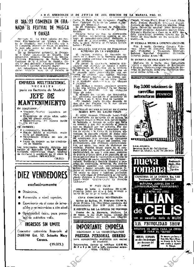 ABC MADRID 13-06-1973 página 97
