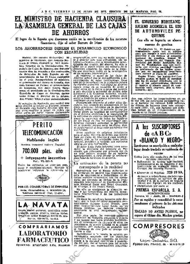 ABC MADRID 15-06-1973 página 69
