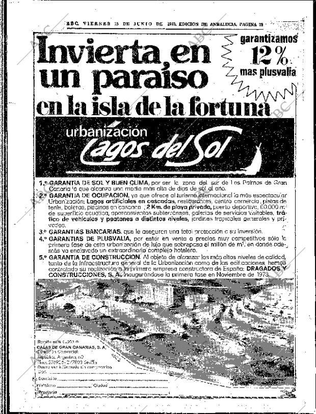 ABC SEVILLA 15-06-1973 página 78