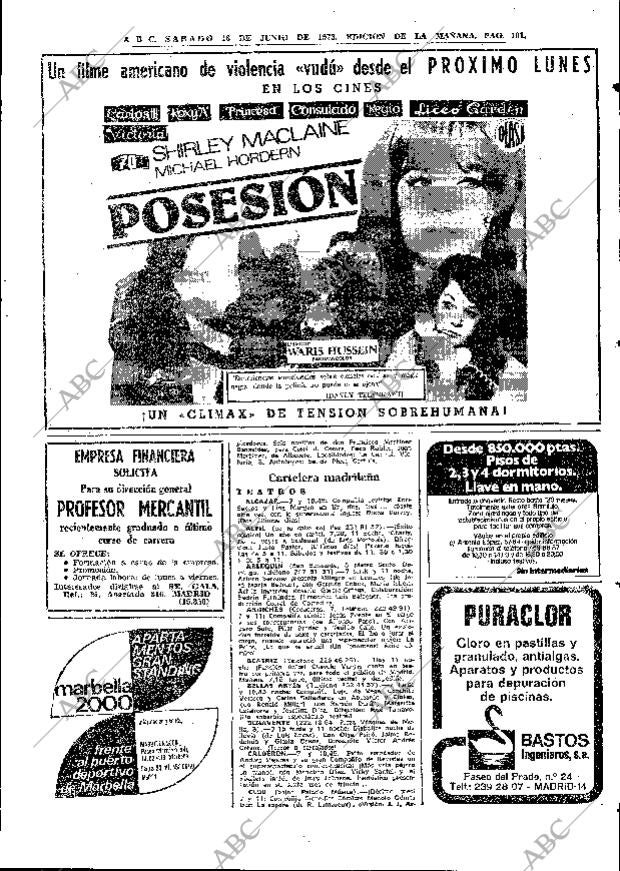 ABC MADRID 16-06-1973 página 101