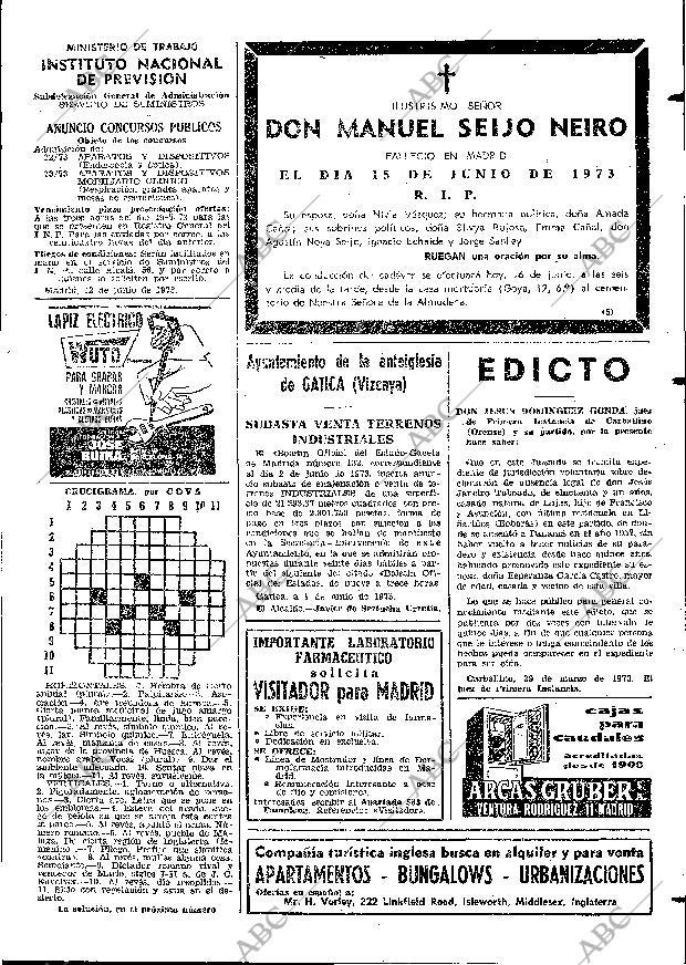 ABC MADRID 16-06-1973 página 125