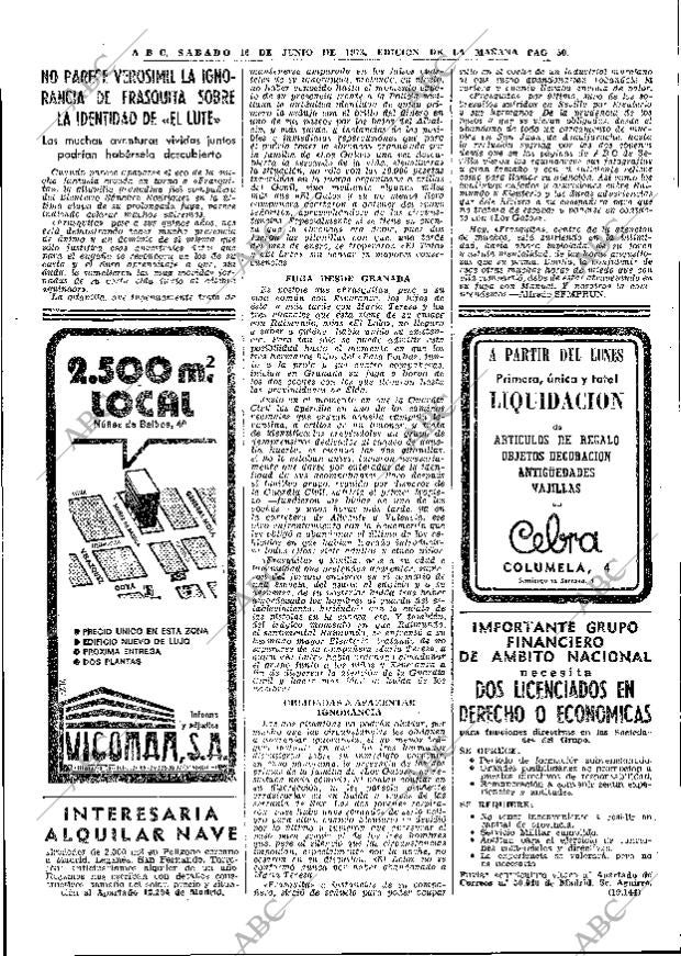 ABC MADRID 16-06-1973 página 50