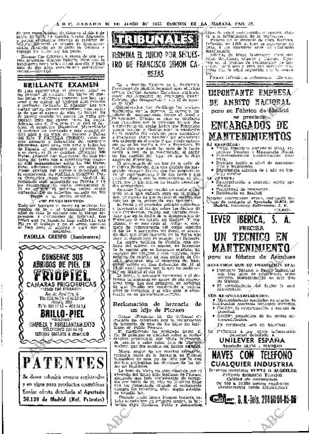 ABC MADRID 16-06-1973 página 52