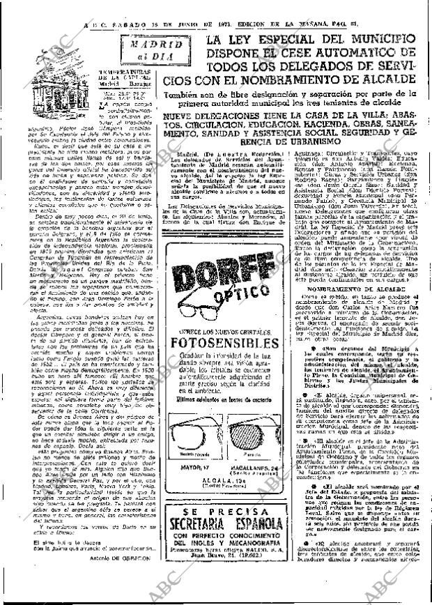 ABC MADRID 16-06-1973 página 61